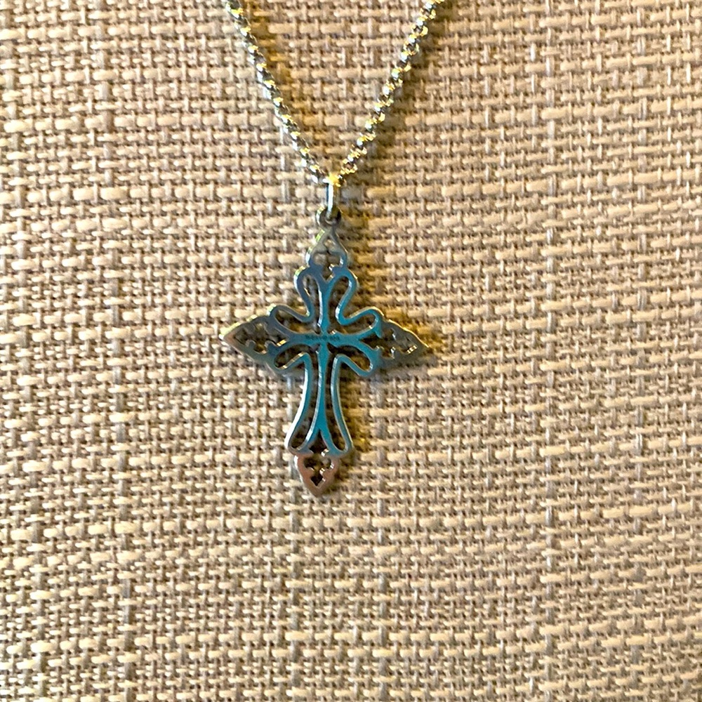 James Avery sterling silver necklace cross